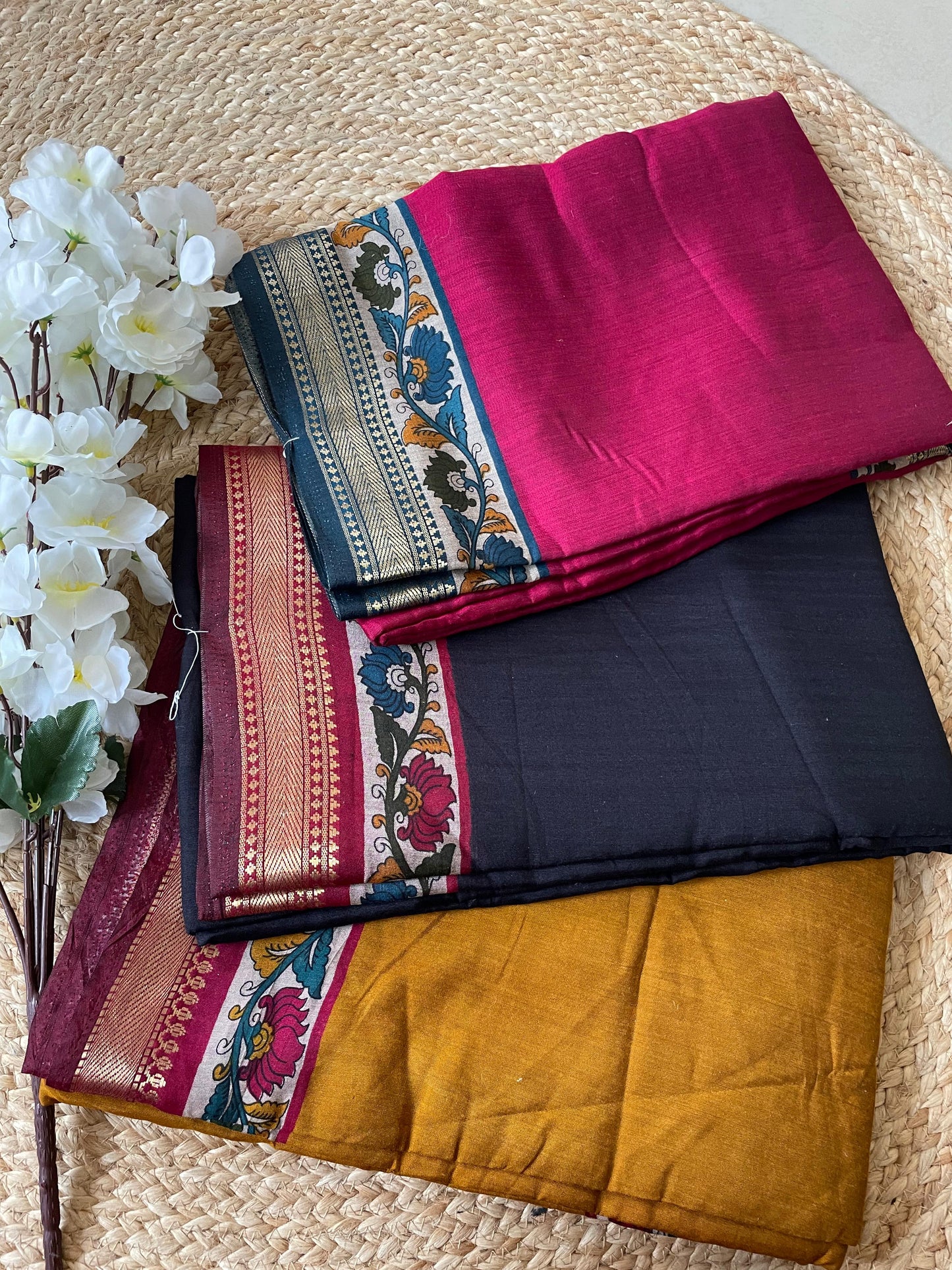 Malini Kalamkari Mul Cotton Saree