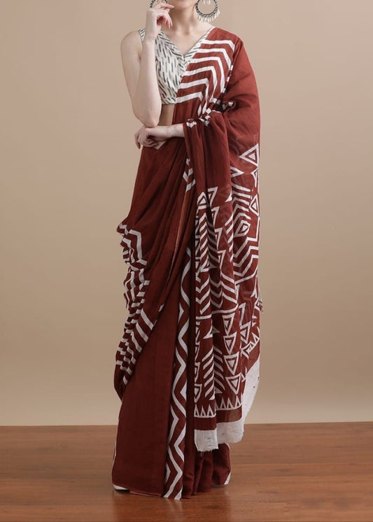 Summer Breeze Mul Cotton Saree