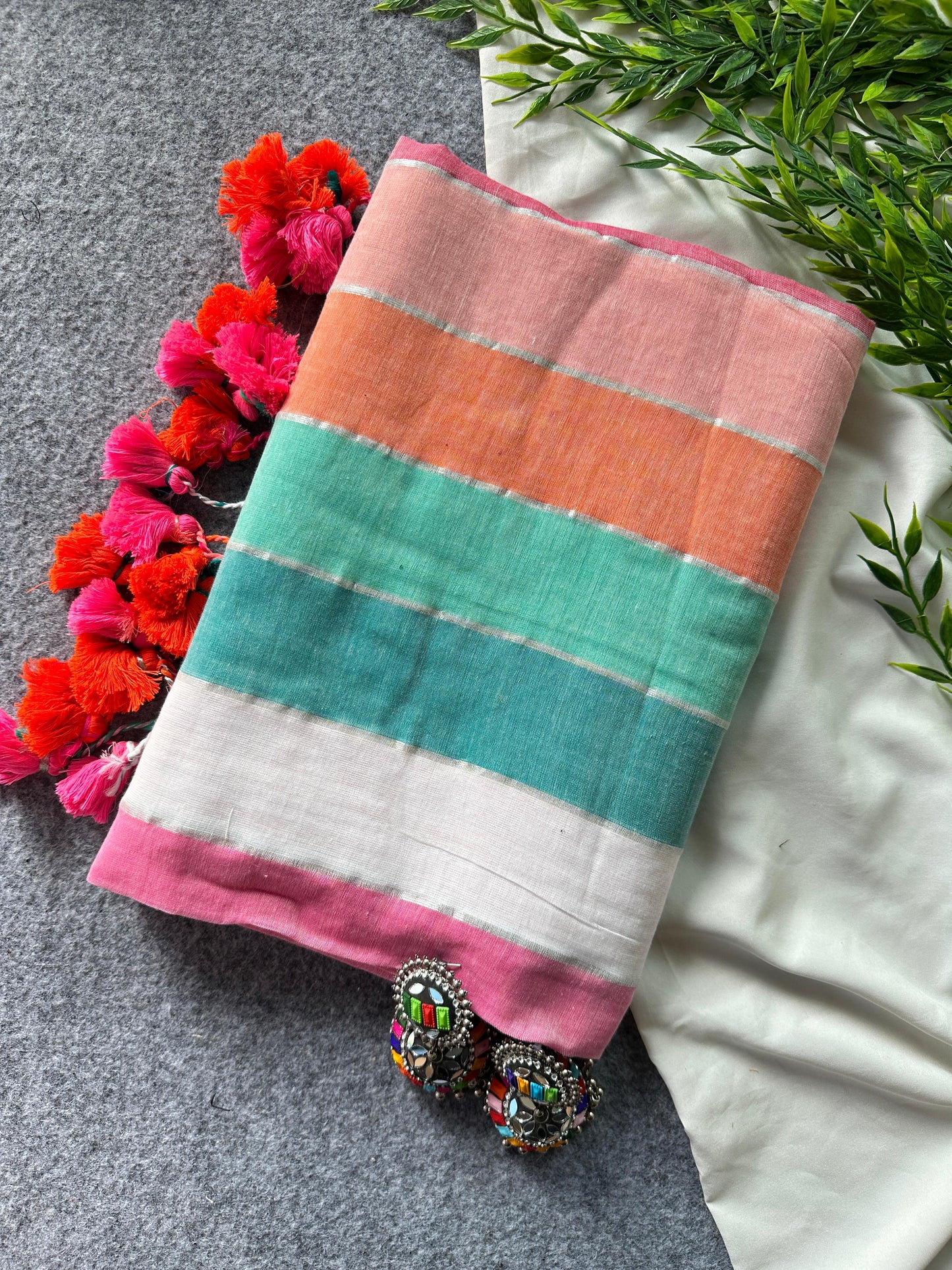 Satrangi Soft Mul Saree