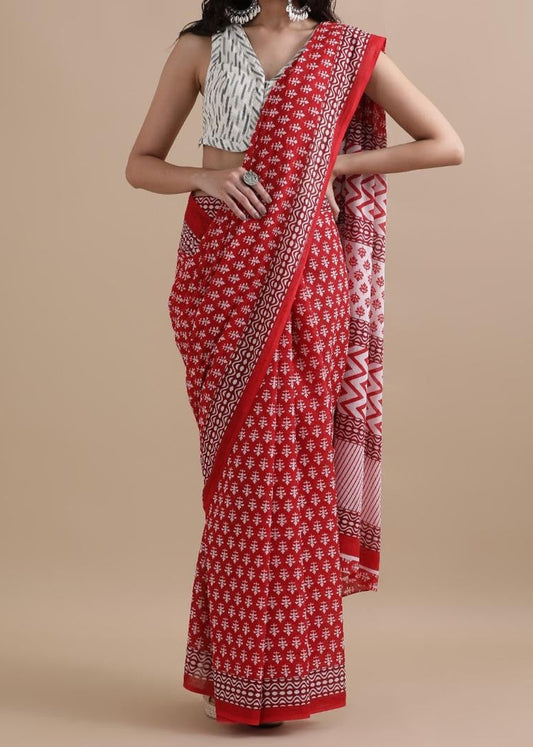Small Bootie Mul Cotton Saree