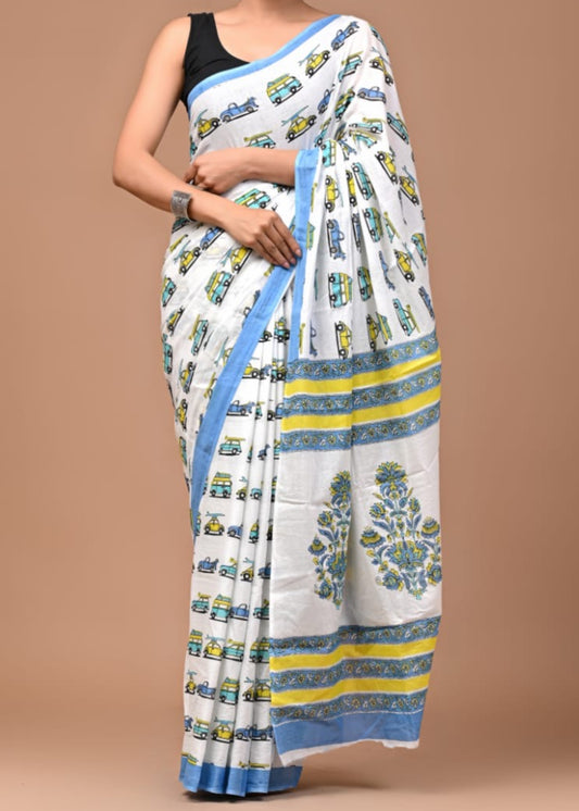 Berry Crush Mul Cotton Saree
