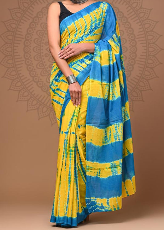 Tulip Trail Mul Cotton Saree