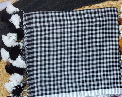 Rosy check Mul Cotton Saree