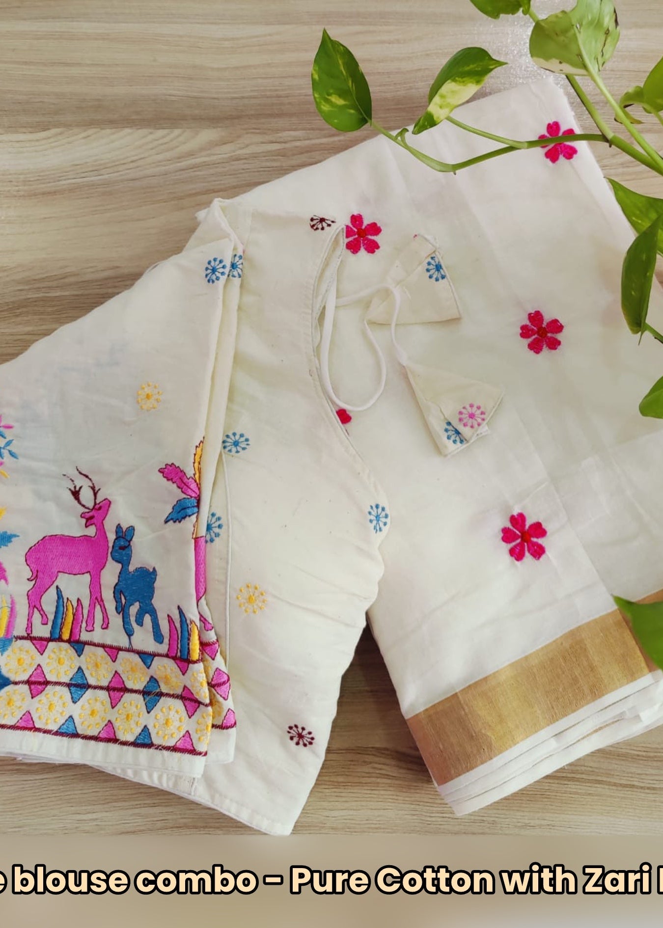 Pure Cotton Nayantara Saree with Blouse